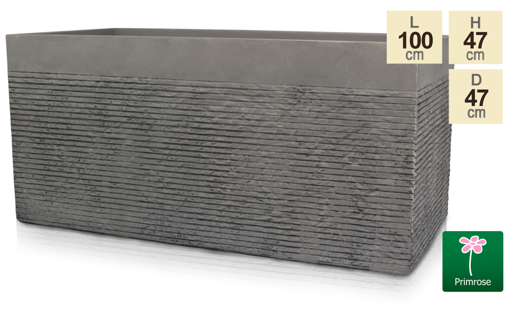 Fioriera cubica alta in polystone nero lucido - 60cm 119,99 €