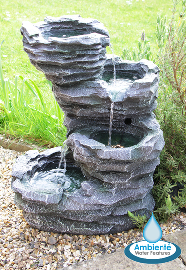 Fontana a cascata effetto roccia con luci Trevell - Ambienté™ 124,99 €