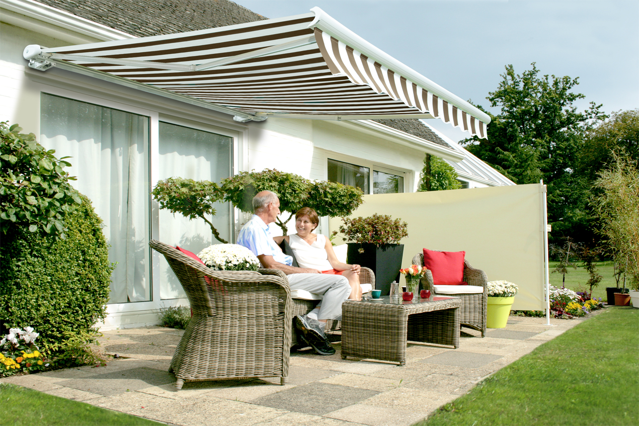 Tenda da sole a caduta per esterno senza cassone per balcone impermeabile 