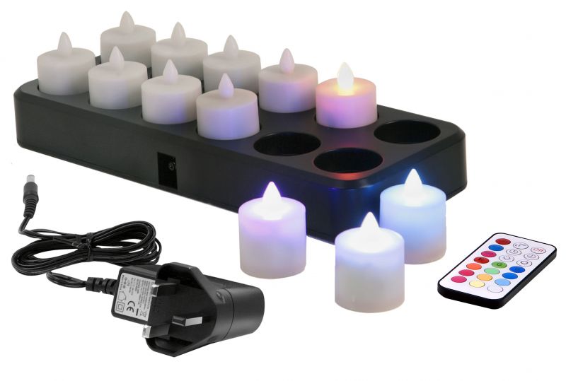 Candele a LED con colore cangiante - candele led, lumini led, candele finte